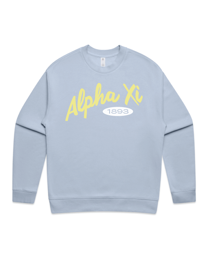 Curved Letters Heavy Weight Sorority Crewneck