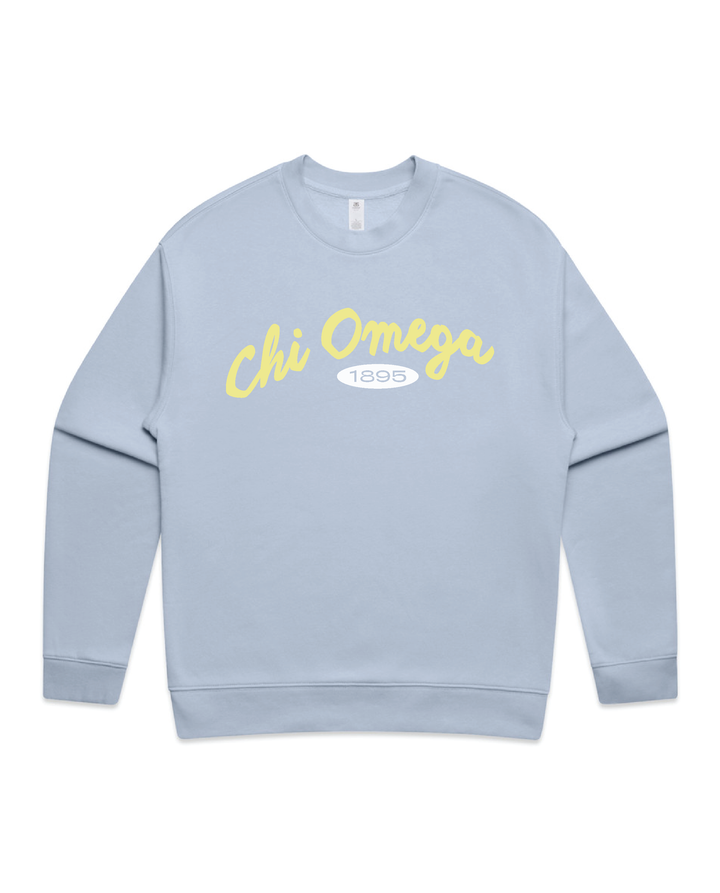 Curved Letters Heavy Weight Sorority Crewneck