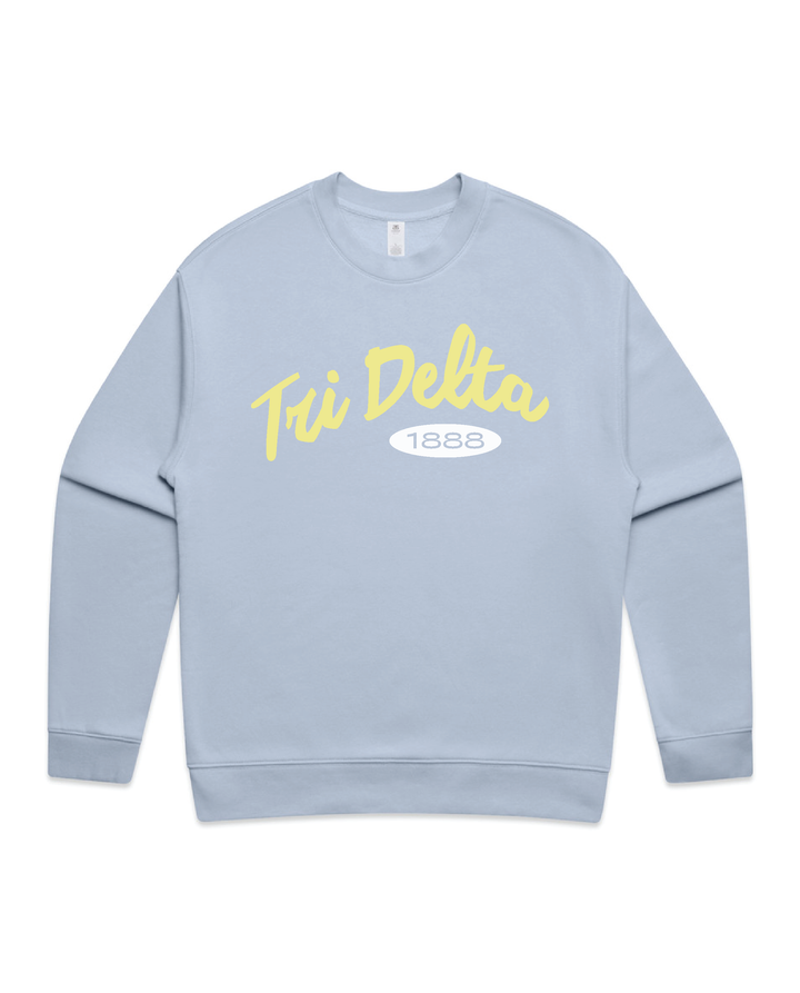 Curved Letters Heavy Weight Sorority Crewneck