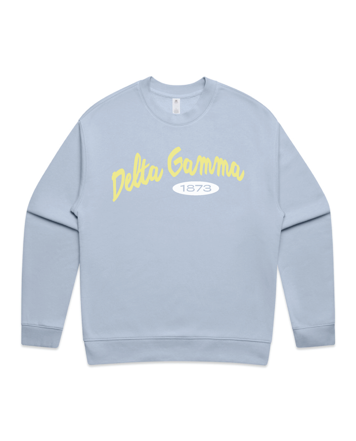 Curved Letters Heavy Weight Sorority Crewneck