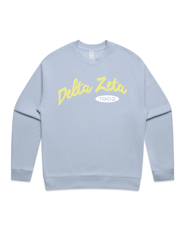 Curved Letters Heavy Weight Sorority Crewneck