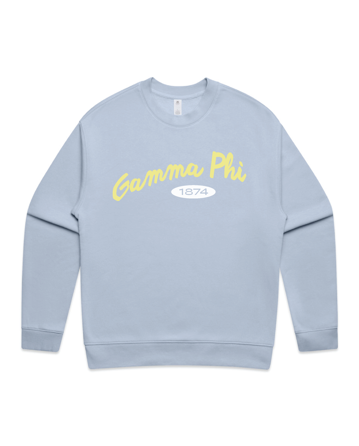Curved Letters Heavy Weight Sorority Crewneck
