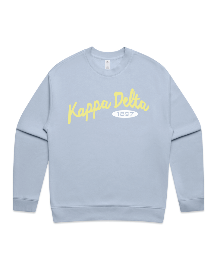 Curved Letters Heavy Weight Sorority Crewneck