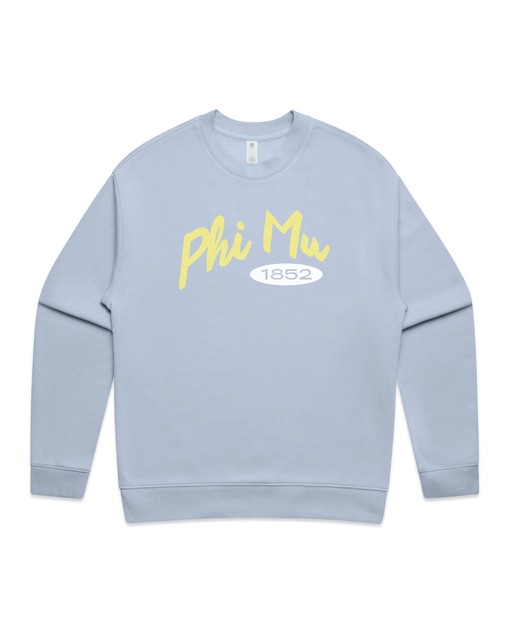 Curved Letters Heavy Weight Sorority Crewneck
