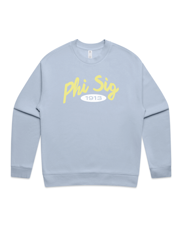 Curved Letters Heavy Weight Sorority Crewneck