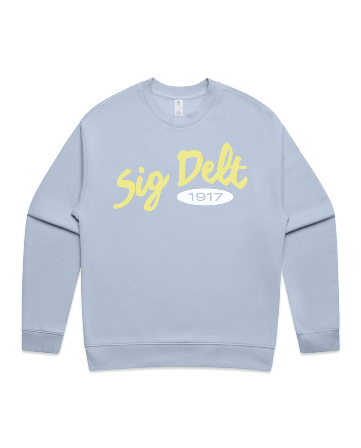 Curved Letters Heavy Weight Sorority Crewneck
