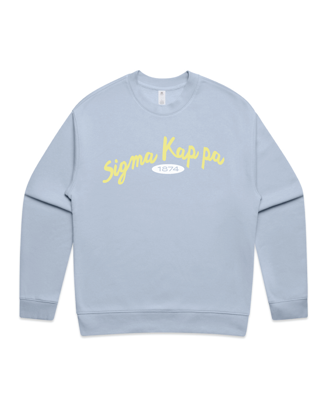 Curved Letters Heavy Weight Sorority Crewneck