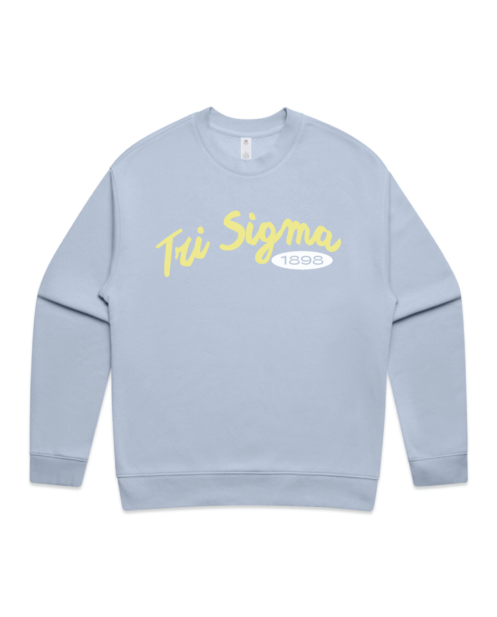 Curved Letters Heavy Weight Sorority Crewneck