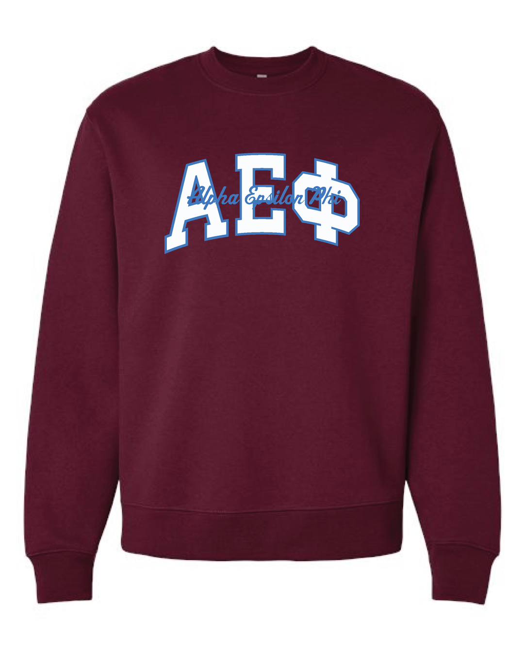 Varsity Maroon Heavy Weight Sorority Crewneck