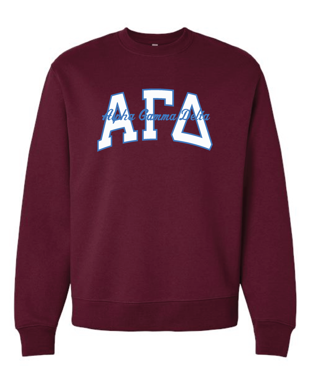 Varsity Maroon Heavy Weight Sorority Crewneck