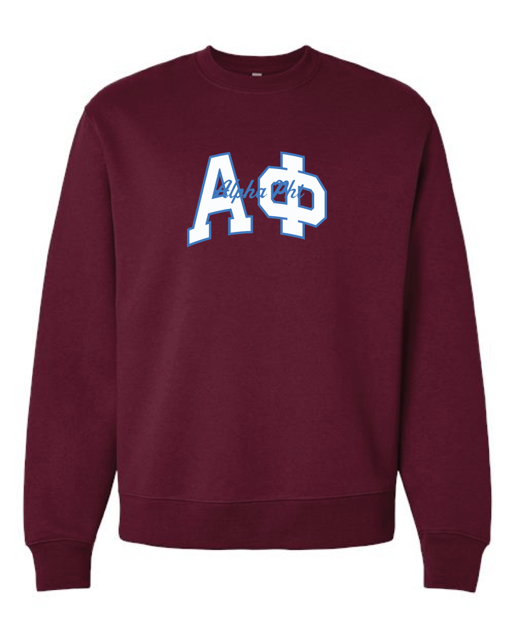 Varsity Maroon Heavy Weight Sorority Crewneck