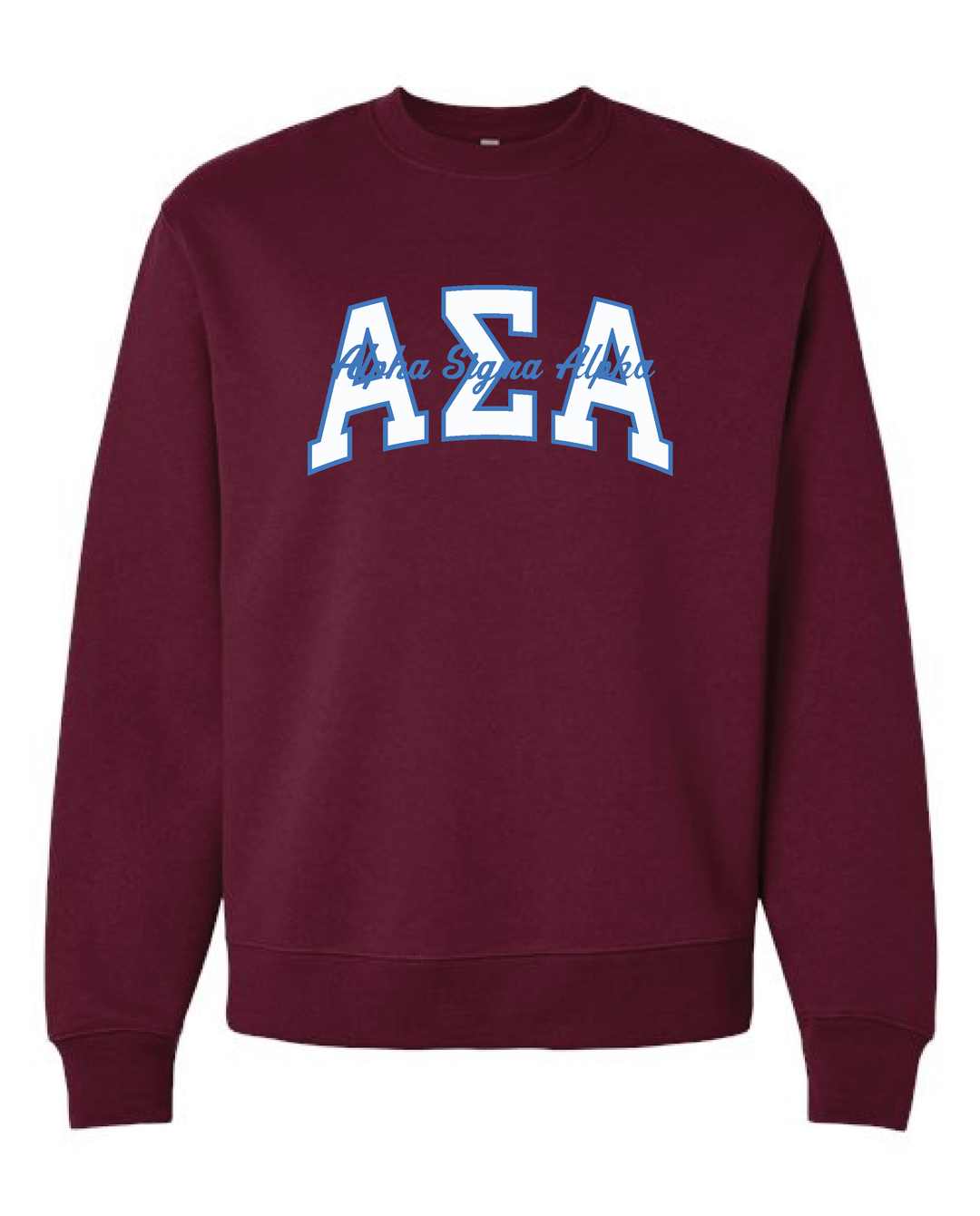 Varsity Maroon Heavy Weight Sorority Crewneck