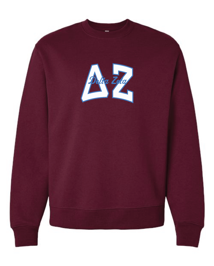 Varsity Maroon Heavy Weight Sorority Crewneck