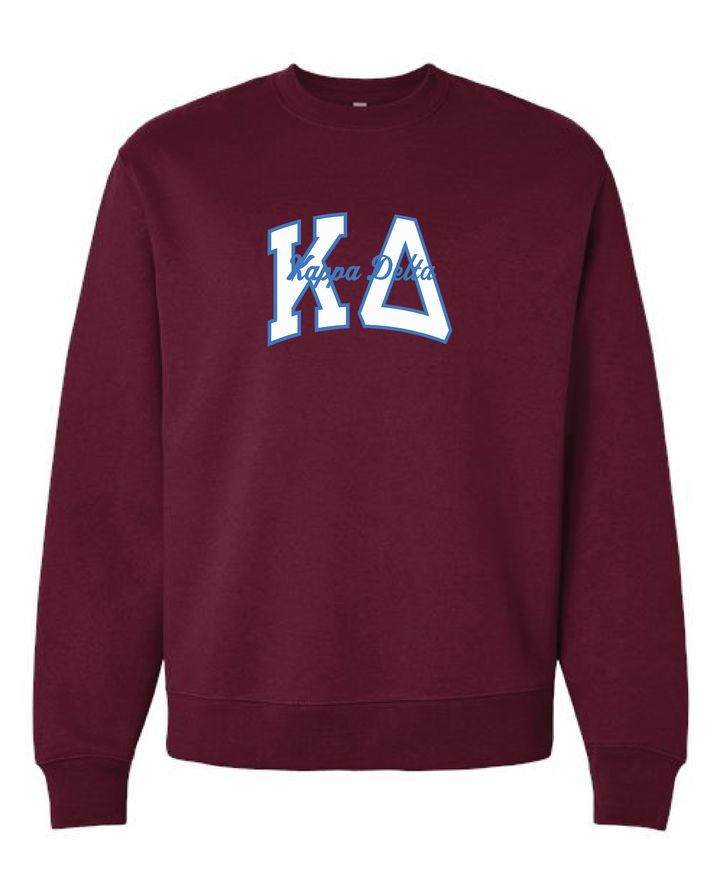 Varsity Maroon Heavy Weight Sorority Crewneck