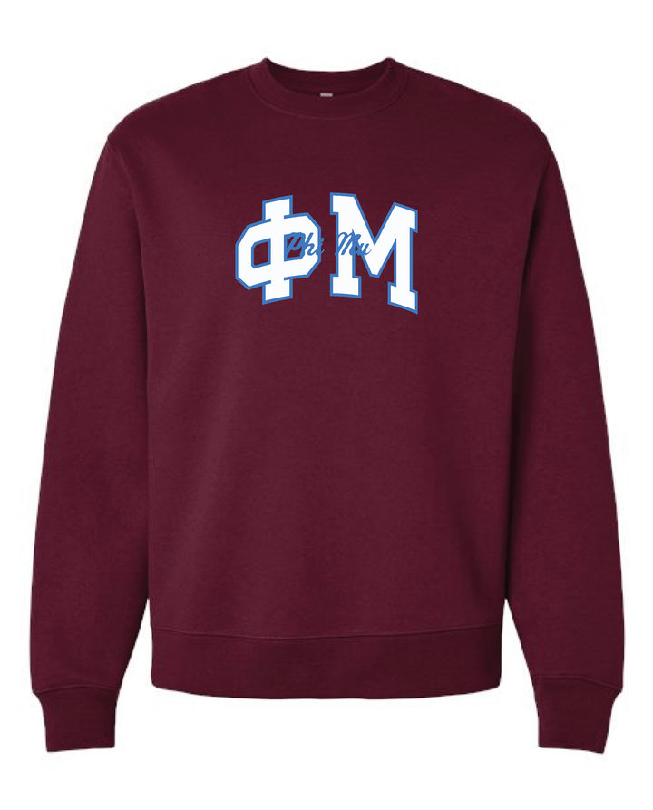 Varsity Maroon Heavy Weight Sorority Crewneck