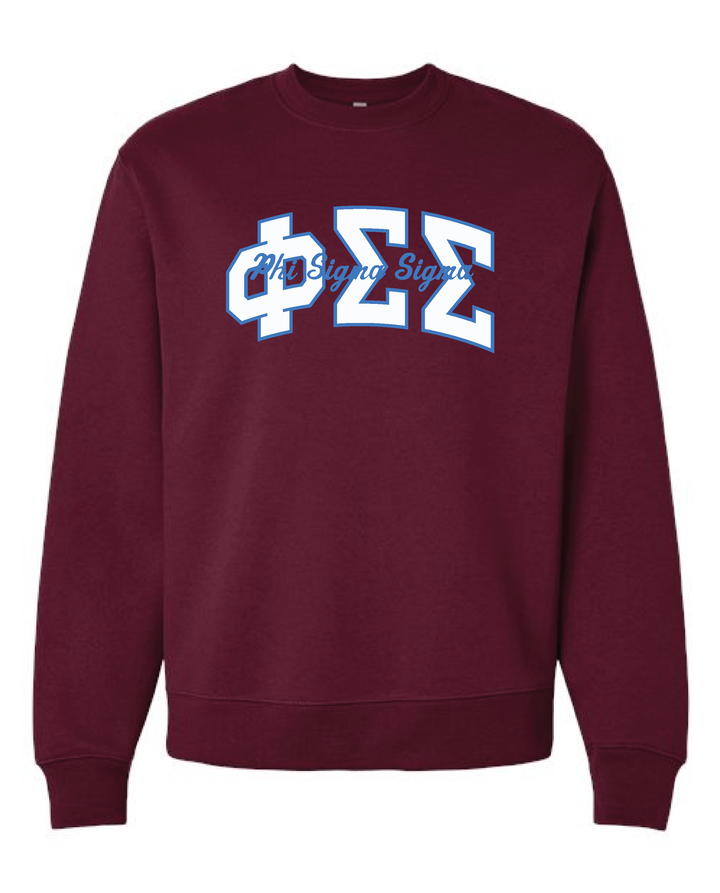 Varsity Maroon Heavy Weight Sorority Crewneck