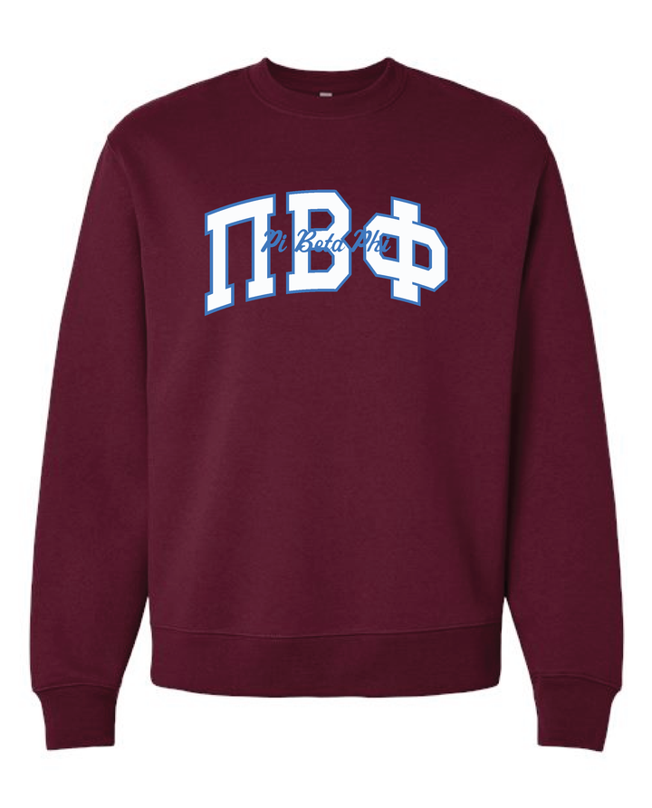 Varsity Maroon Heavy Weight Sorority Crewneck