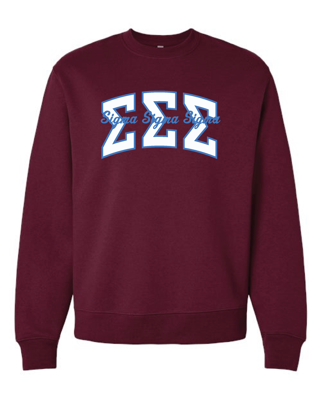 Varsity Maroon Heavy Weight Sorority Crewneck