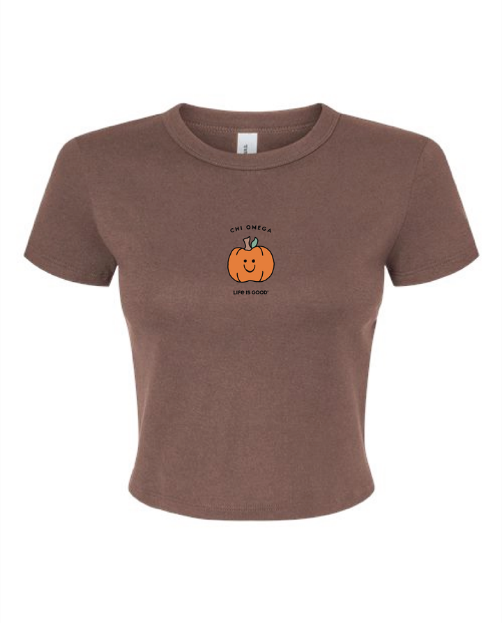LIFE IS GOOD® Smiley Pumpkin Sorority Baby Tee