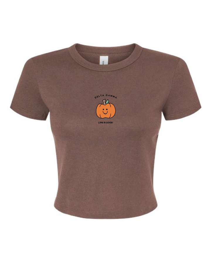 LIFE IS GOOD® Smiley Pumpkin Sorority Baby Tee
