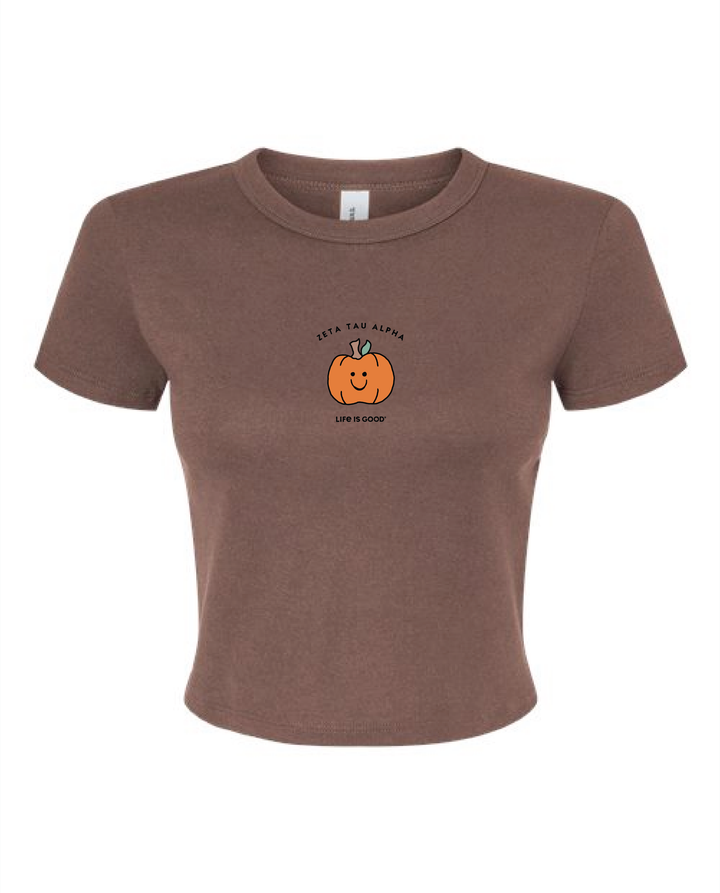 LIFE IS GOOD® Smiley Pumpkin Sorority Baby Tee