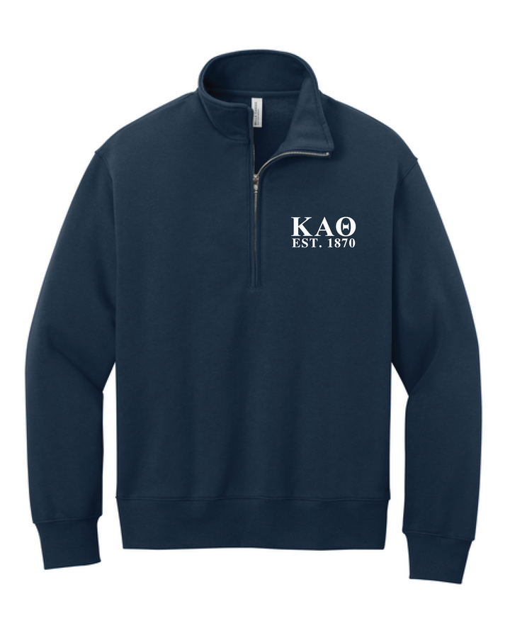 Est Year Embroidered Sorority Quarter Zip