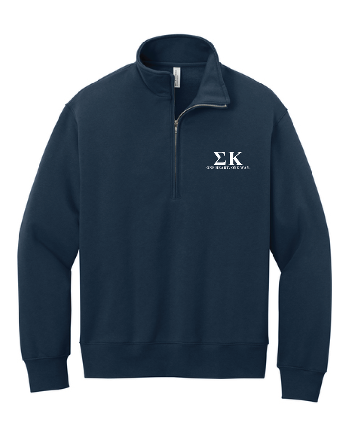 Est Year Embroidered Sorority Quarter Zip