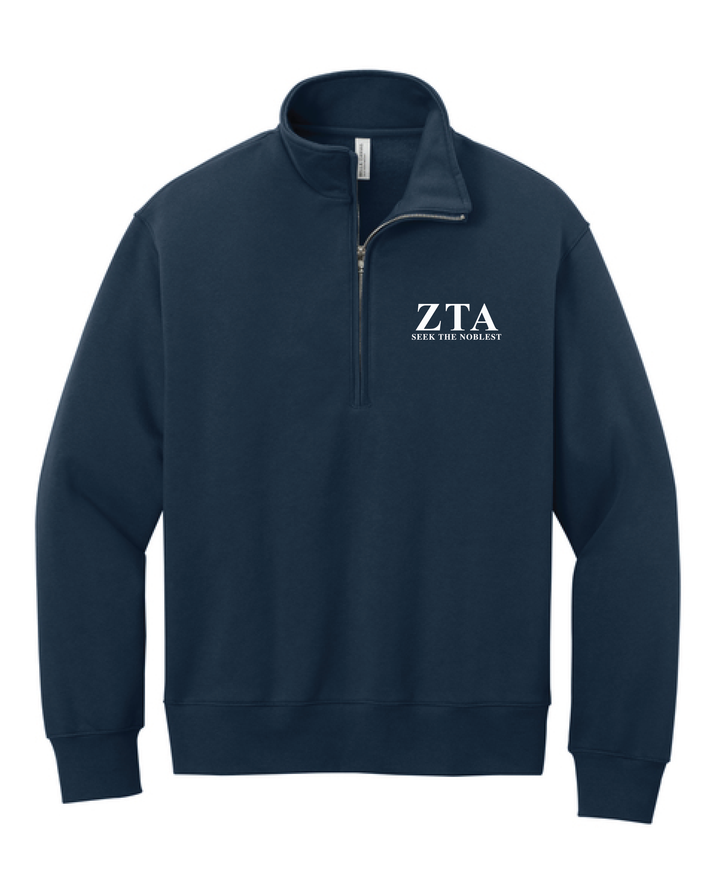 Est Year Embroidered Sorority Quarter Zip