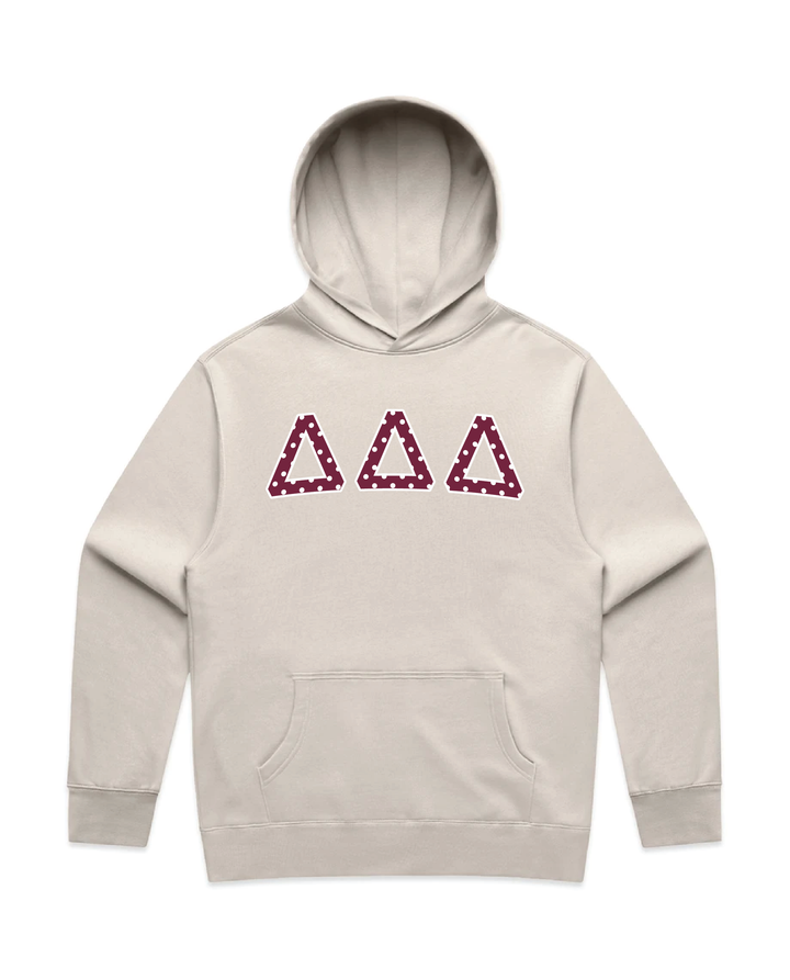 Maroon Polka Dots Heavy Weight Sorority Hoodie