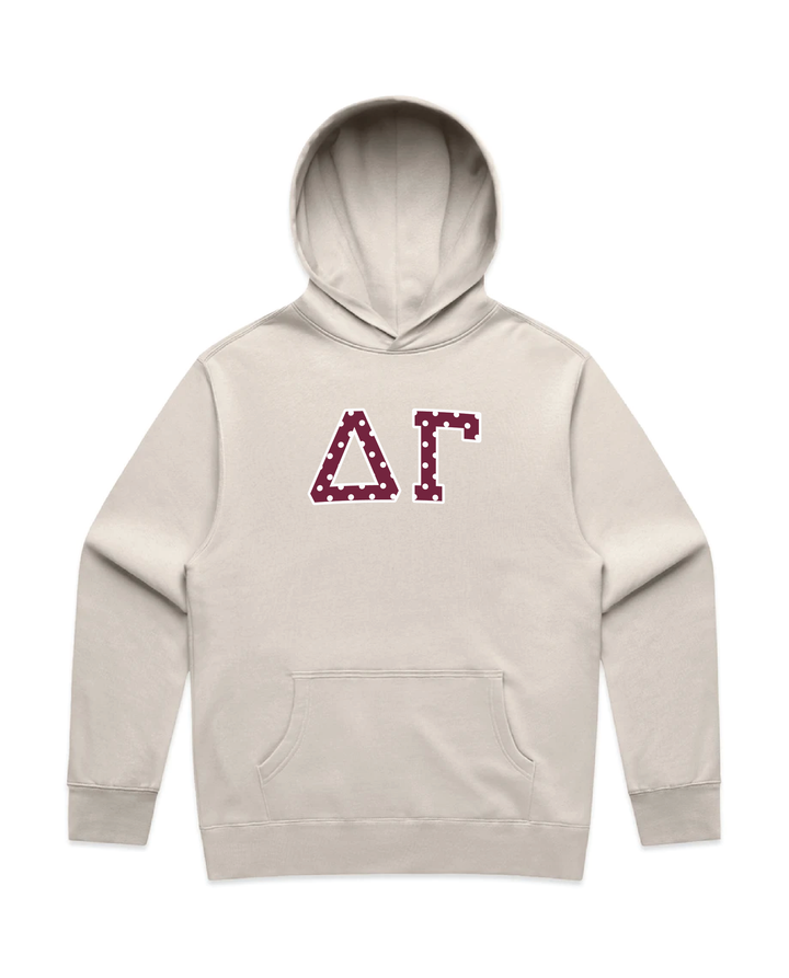 Maroon Polka Dots Heavy Weight Sorority Hoodie