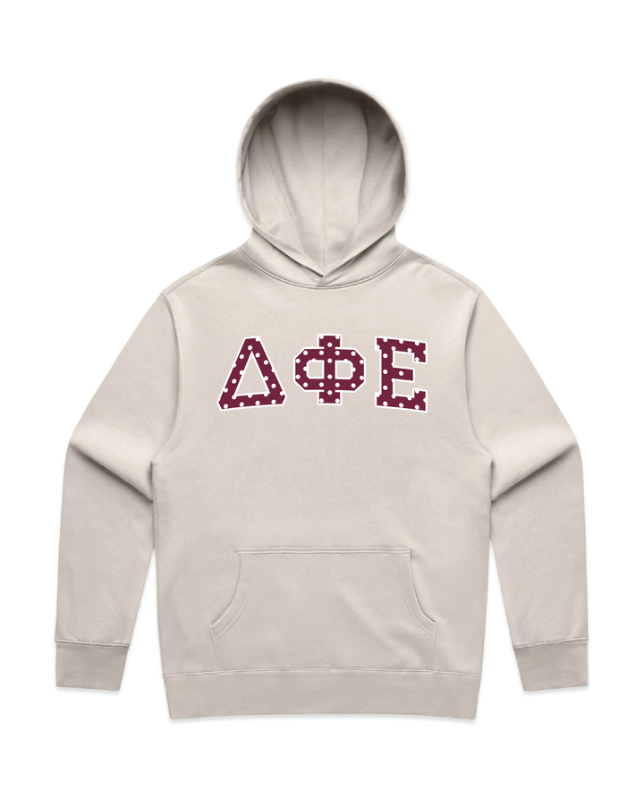Maroon Polka Dots Heavy Weight Sorority Hoodie