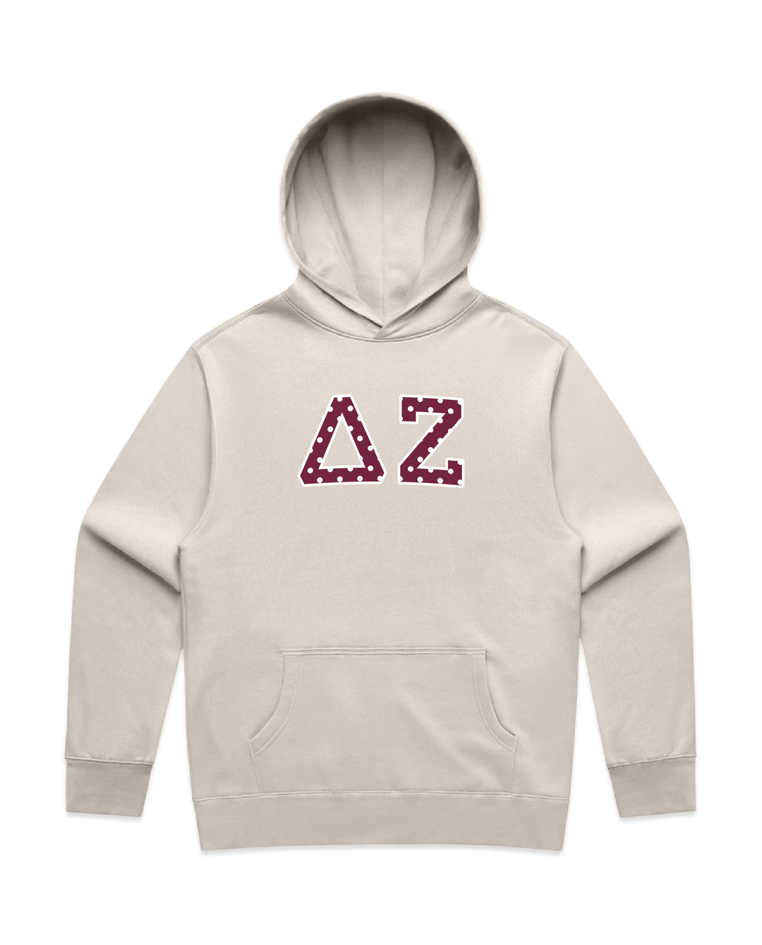Maroon Polka Dots Heavy Weight Sorority Hoodie