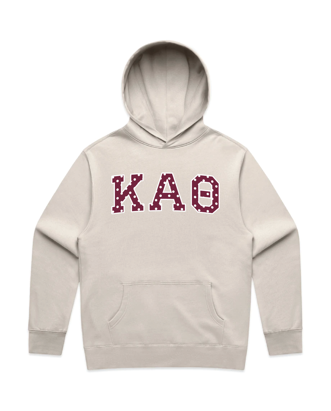Maroon Polka Dots Heavy Weight Sorority Hoodie