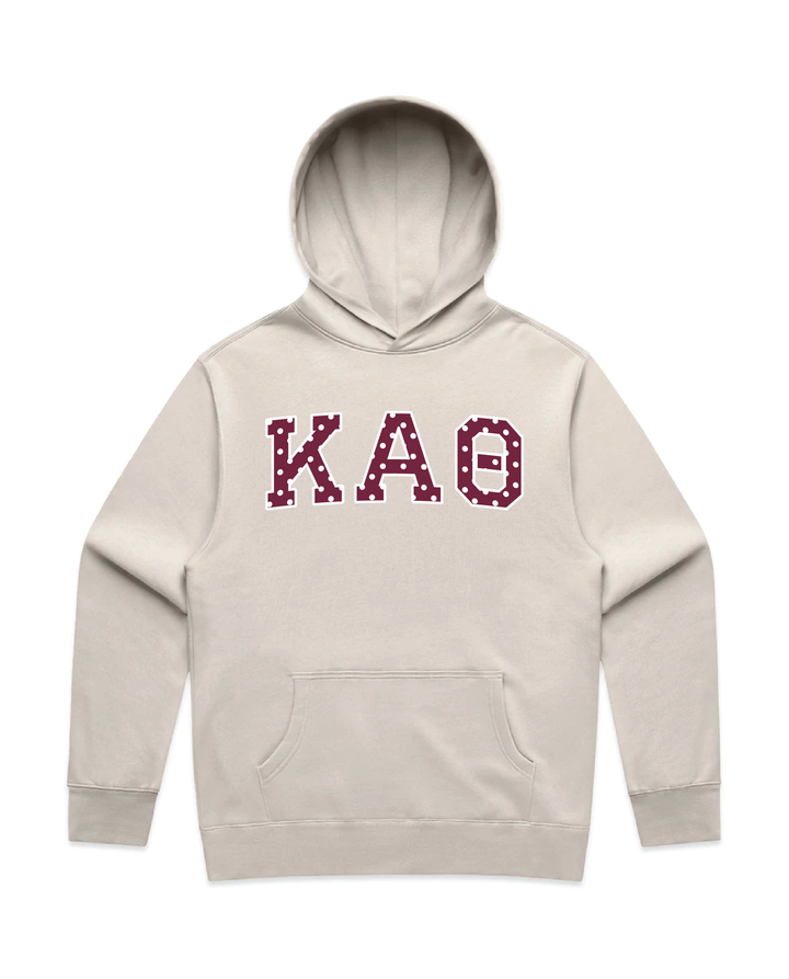 Maroon Polka Dots Heavy Weight Sorority Hoodie
