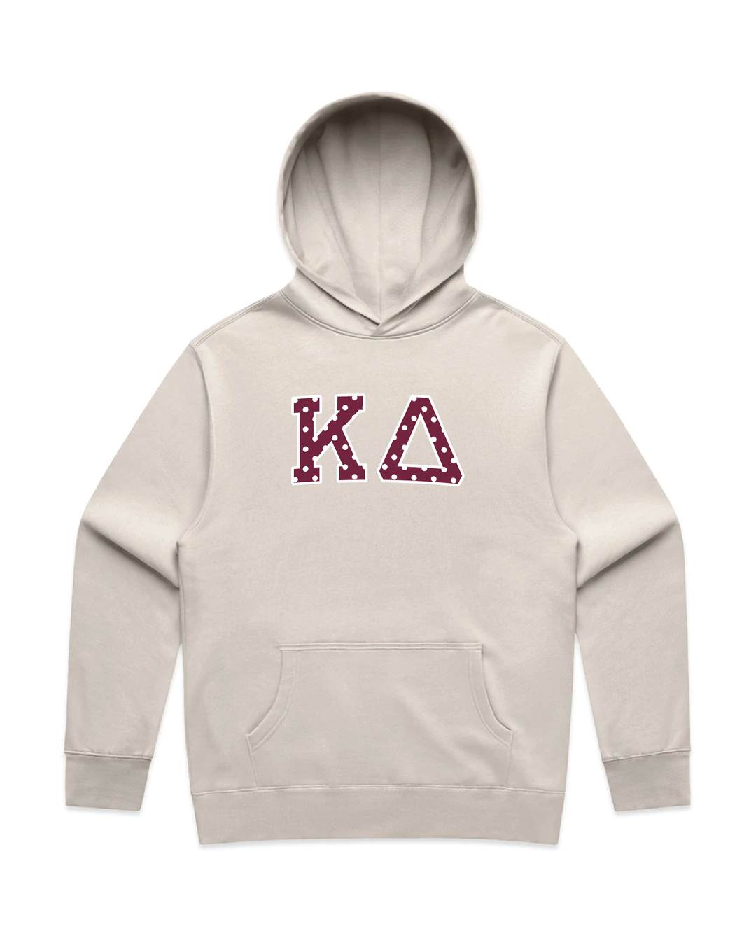 Maroon Polka Dots Heavy Weight Sorority Hoodie