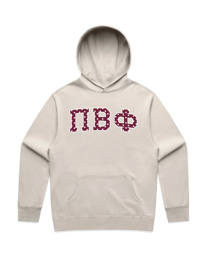 Maroon Polka Dots Heavy Weight Sorority Hoodie