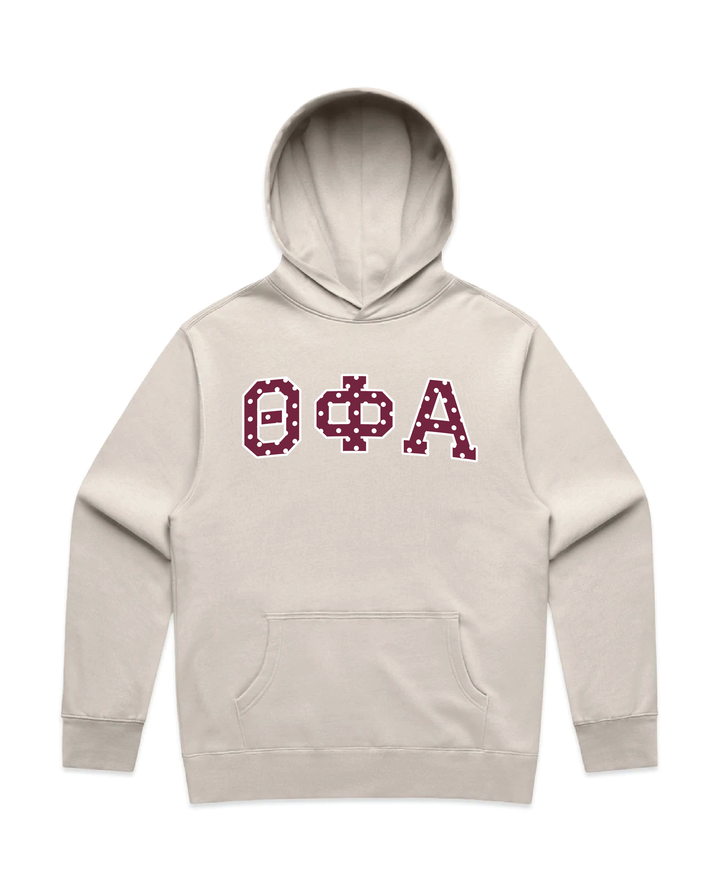 Maroon Polka Dots Heavy Weight Sorority Hoodie