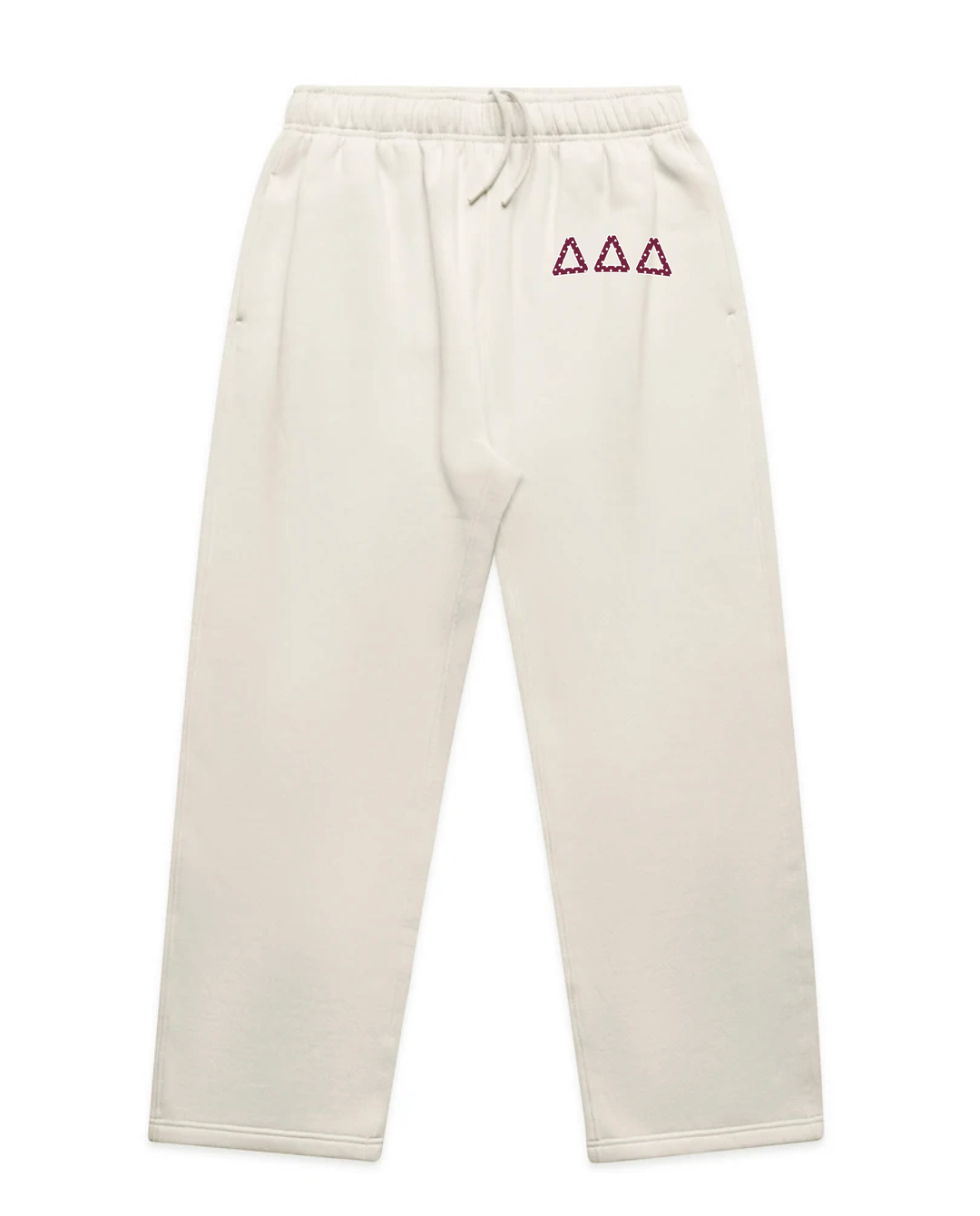 Maroon Polka Dots Sorority Wide Leg Sweatpants