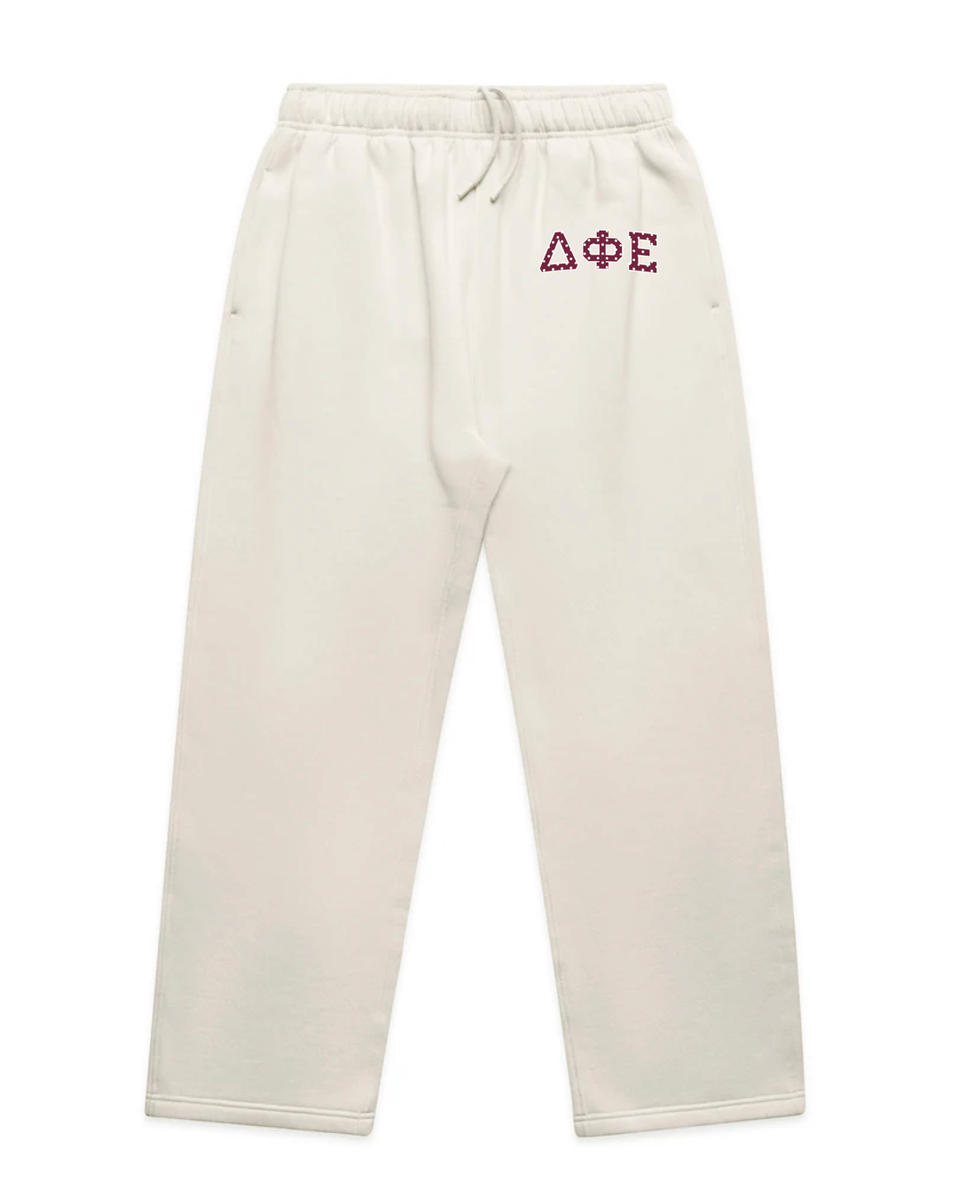 Maroon Polka Dots Sorority Wide Leg Sweatpants
