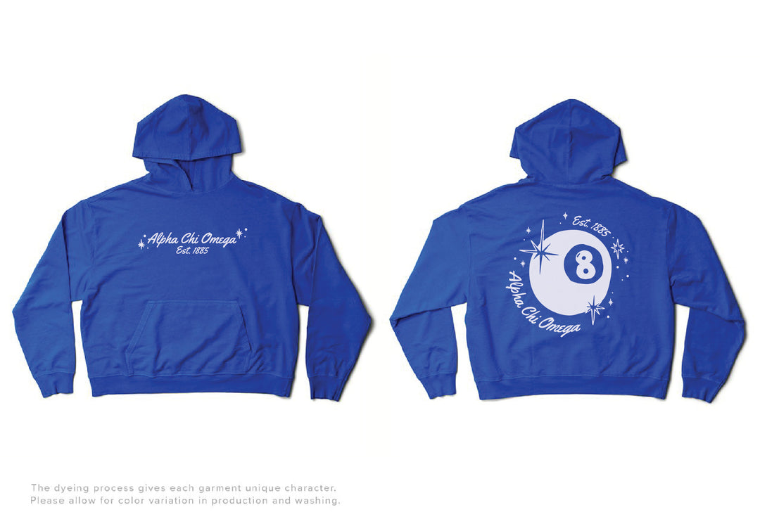 8 Ball Varsity Blue Matching Set Lightweight Hoodie - 2XL