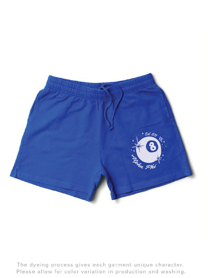 8 Ball Varsity Blue Matching Set Lightweight Shorts