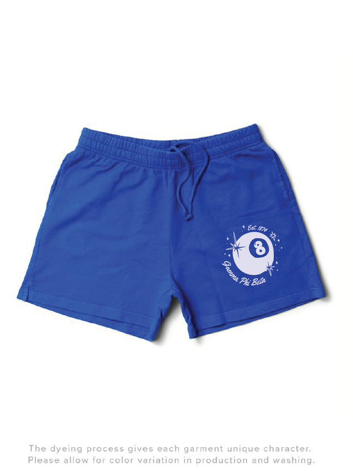 8 Ball Varsity Blue Matching Set Lightweight Shorts