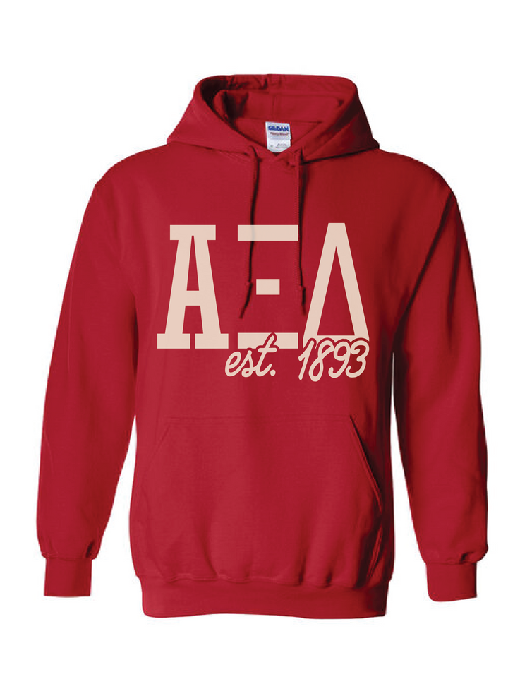 Bold Red Sorority Hoodie