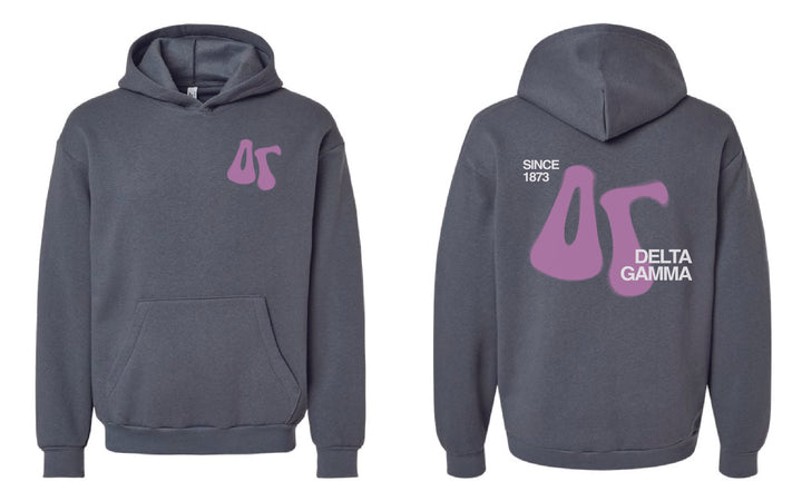 Abstract Letters Sorority Hoodie - 2XL - 3XL