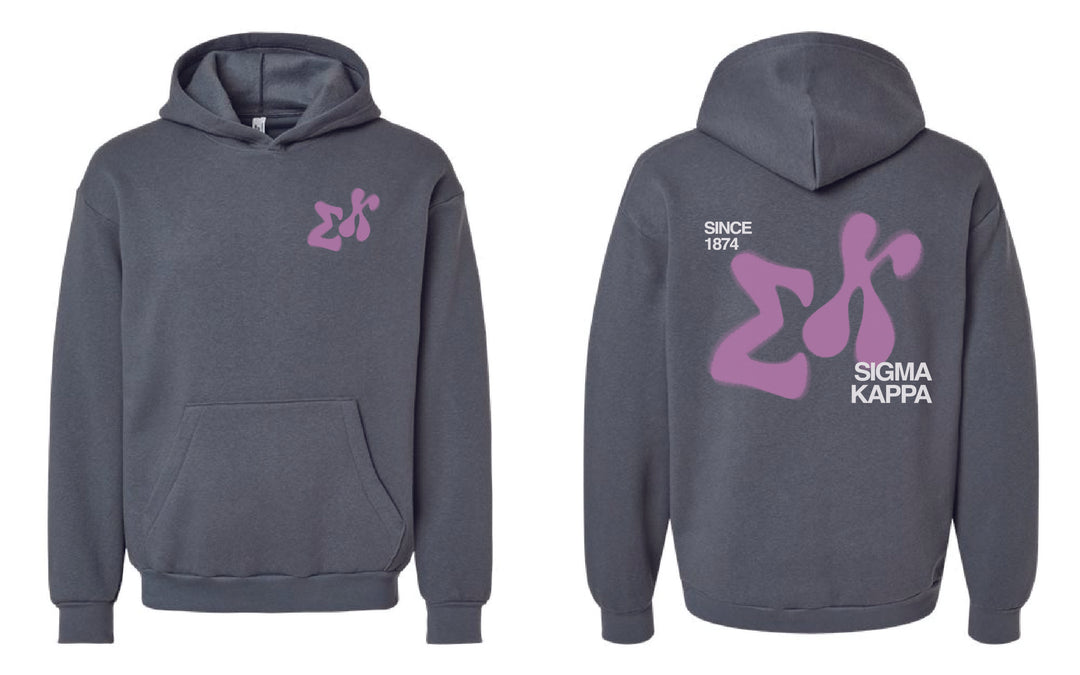 Abstract Letters Sorority Hoodie