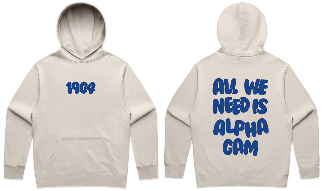 All We Need Heavy Weight Sorority Hoodie