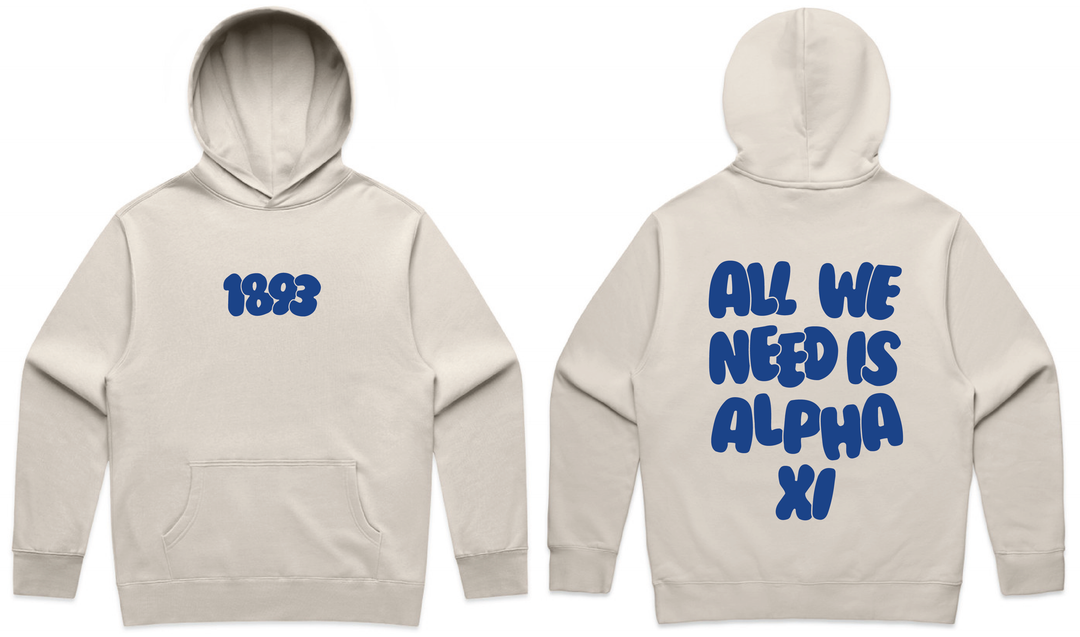 All We Need Heavy Weight Sorority Hoodie