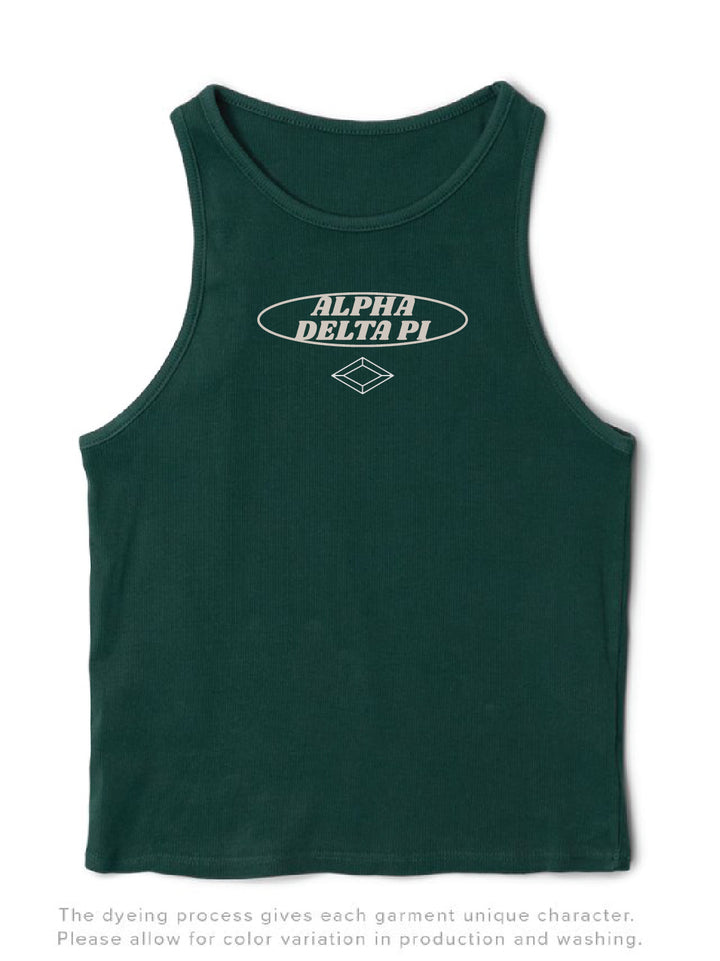 Alpha Delta Pi Alpine Oval Matching Set Tank