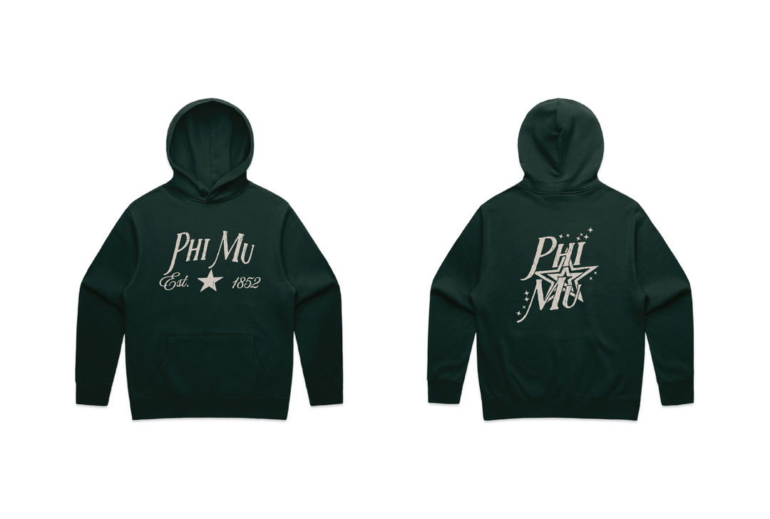 Star Struck Pine Green Heavy Weight Sorority Hoodie