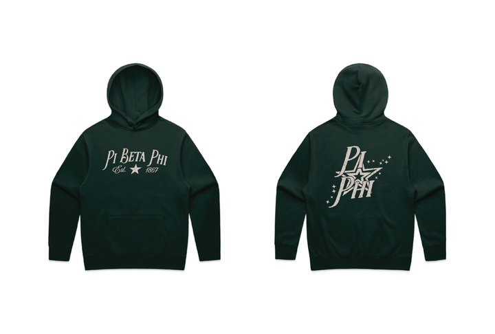 Star Struck Pine Green Heavy Weight Sorority Hoodie
